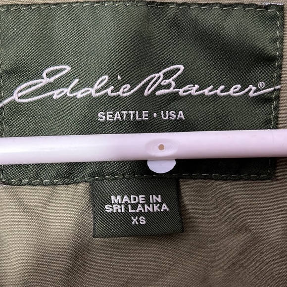 Eddie Bauer Jacket, XS, olive green. 100% cotton - Picture 3 of 6